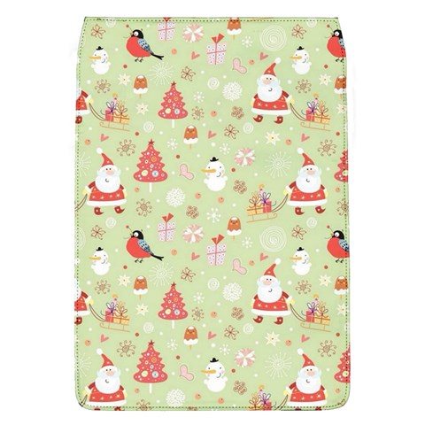 Christmas Pattern, Christmas Tree, Santa Removable Flap Cover (L) from ArtsNow.com Front