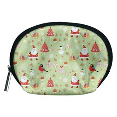 Christmas Pattern, Christmas Tree, Santa Accessory Pouch (Medium) from ArtsNow.com Front