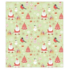 Christmas Pattern, Christmas Tree, Santa Drawstring Pouch (Small) from ArtsNow.com Back