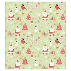 Christmas Pattern, Christmas Tree, Santa Drawstring Pouch (Medium) from ArtsNow.com Back