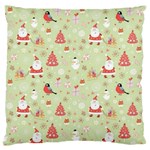 Christmas Pattern, Christmas Tree, Santa Standard Premium Plush Fleece Cushion Case (One Side)