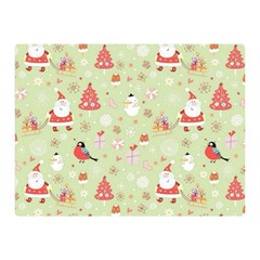 Christmas Pattern, Christmas Tree, Santa Two Sides Premium Plush Fleece Blanket (Mini) from ArtsNow.com 35 x27  Blanket Front