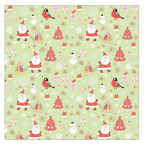 Christmas Pattern, Christmas Tree, Santa Square Satin Scarf (36  x 36 ) from ArtsNow.com Front