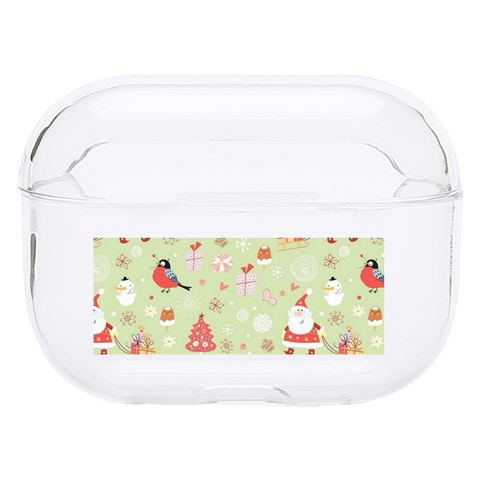 Christmas Pattern, Christmas Tree, Santa Hard PC AirPods Pro Case from ArtsNow.com Front