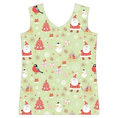 Christmas Pattern, Christmas Tree, Santa Women s Basketball Tank Top from ArtsNow.com Front