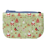 Christmas Pattern, Christmas Tree, Santa Large Coin Purse