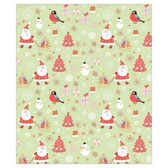 Christmas Pattern, Christmas Tree, Santa Drawstring Pouch (XS) from ArtsNow.com Back