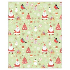 Christmas Pattern, Christmas Tree, Santa Drawstring Pouch (XL) from ArtsNow.com Front