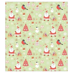 Christmas Pattern, Christmas Tree, Santa Drawstring Pouch (2XL) from ArtsNow.com Front