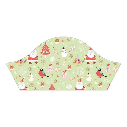 Christmas Pattern, Christmas Tree, Santa Cotton Crop Top from ArtsNow.com Left Sleeve