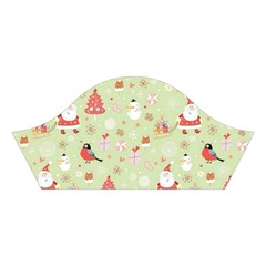 Christmas Pattern, Christmas Tree, Santa Cotton Crop Top from ArtsNow.com Right Sleeve