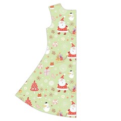 Christmas Pattern, Christmas Tree, Santa Short Sleeve V Back Left