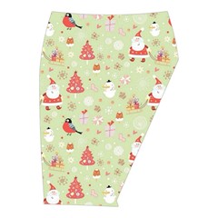 Christmas Pattern, Christmas Tree, Santa Midi Wrap Pencil Skirt from ArtsNow.com  Front Right 