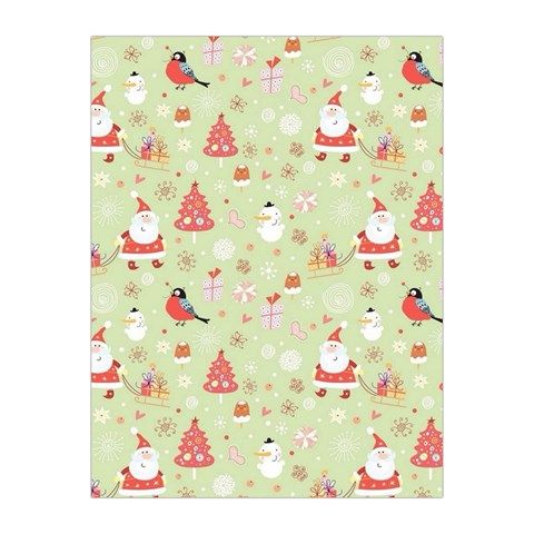 Christmas Pattern, Christmas Tree, Santa Medium Tapestry from ArtsNow.com Front