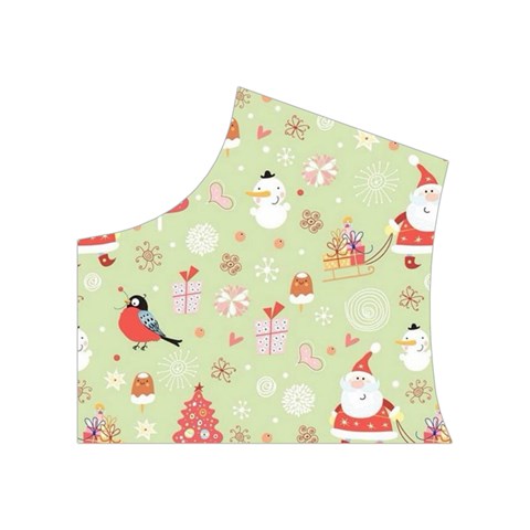 Christmas Pattern, Christmas Tree, Santa Women s Button Up Vest from ArtsNow.com Top Left