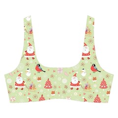 Christmas Pattern, Christmas Tree, Santa Cross Back Hipster Bikini Set from ArtsNow.com Front