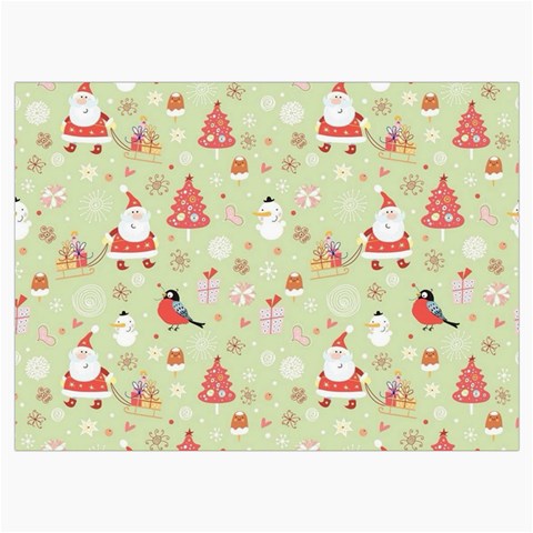 Christmas Pattern, Christmas Tree, Santa Roll Up Canvas Pencil Holder (M) from ArtsNow.com Front