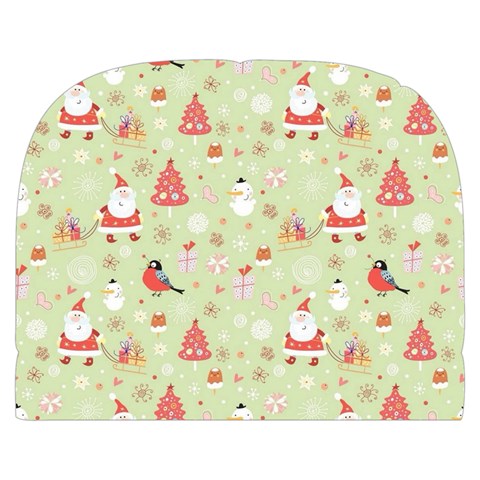 Christmas Pattern, Christmas Tree, Santa Make Up Case (Small) from ArtsNow.com Front