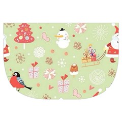 Christmas Pattern, Christmas Tree, Santa Make Up Case (Small) from ArtsNow.com Side Right