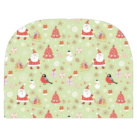 Christmas Pattern, Christmas Tree, Santa Make Up Case (Medium) from ArtsNow.com Front