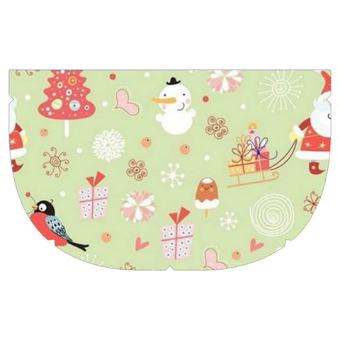 Christmas Pattern, Christmas Tree, Santa Make Up Case (Medium) from ArtsNow.com Side Right