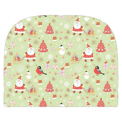 Christmas Pattern, Christmas Tree, Santa Make Up Case (Large) from ArtsNow.com Front