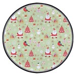 Christmas Pattern, Christmas Tree, Santa Wireless Fast Charger(Black)