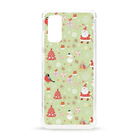 Christmas Pattern, Christmas Tree, Santa Samsung Galaxy S20 6.2 Inch TPU UV Case from ArtsNow.com Front