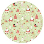 Christmas Pattern, Christmas Tree, Santa UV Print Acrylic Ornament Round