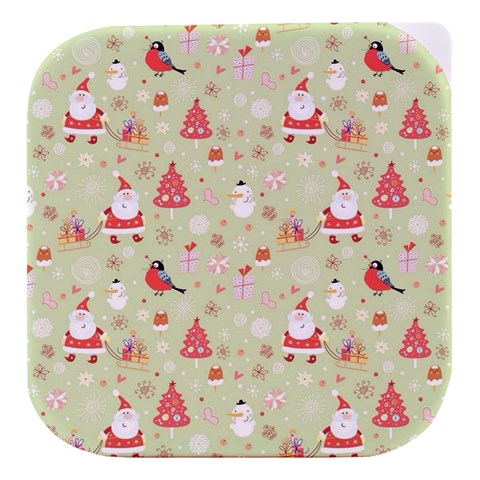 Christmas Pattern, Christmas Tree, Santa Stacked food storage container from ArtsNow.com Purple