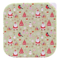 Christmas Pattern, Christmas Tree, Santa Stacked food storage container from ArtsNow.com Yellow