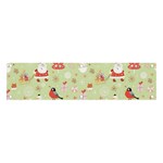 Christmas Pattern, Christmas Tree, Santa Banner and Sign 4  x 1 