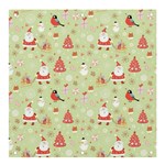 Christmas Pattern, Christmas Tree, Santa Banner and Sign 4  x 4 