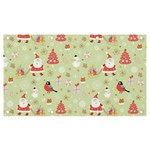 Christmas Pattern, Christmas Tree, Santa Banner and Sign 7  x 4 