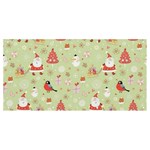 Christmas Pattern, Christmas Tree, Santa Banner and Sign 8  x 4 