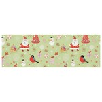 Christmas Pattern, Christmas Tree, Santa Banner and Sign 9  x 3 