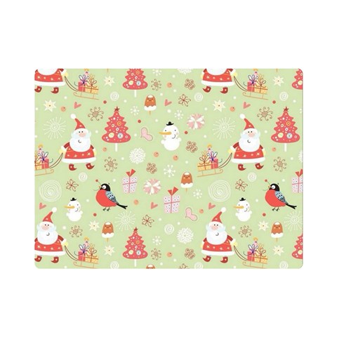 Christmas Pattern, Christmas Tree, Santa Premium Plush Fleece Blanket (Mini) from ArtsNow.com 35 x27  Blanket Front