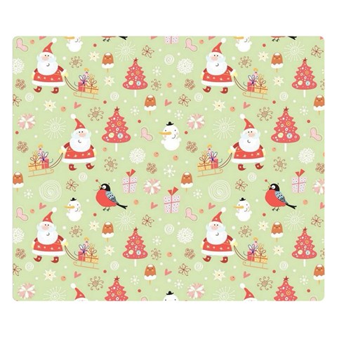 Christmas Pattern, Christmas Tree, Santa Premium Plush Fleece Blanket (Small) from ArtsNow.com 50 x40  Blanket Front