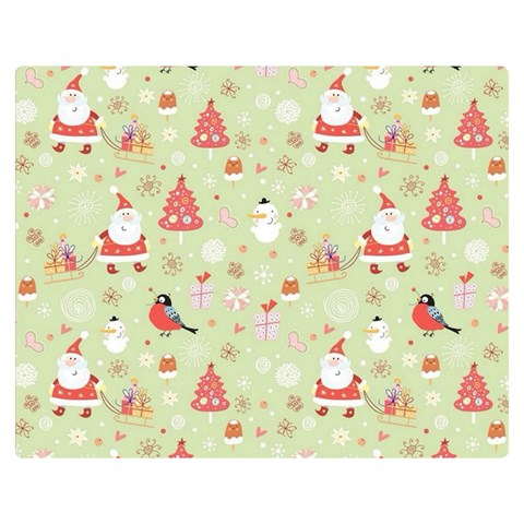 Christmas Pattern, Christmas Tree, Santa Premium Plush Fleece Blanket (Medium) from ArtsNow.com 60 x50  Blanket Front