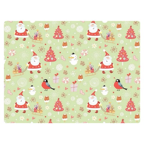 Christmas Pattern, Christmas Tree, Santa Premium Plush Fleece Blanket (Extra Small) from ArtsNow.com 40 x30  Blanket Front