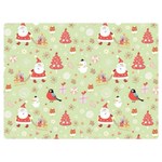 Christmas Pattern, Christmas Tree, Santa Two Sides Premium Plush Fleece Blanket (Baby Size)