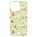 Christmas Pattern, Christmas Tree, Santa iPhone 14 Pro Max Black UV Print Case