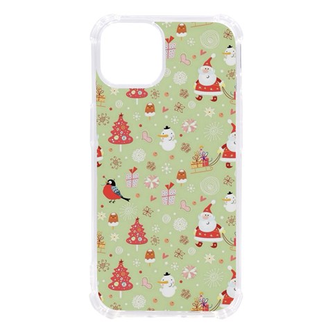 Christmas Pattern, Christmas Tree, Santa iPhone 13 TPU UV Print Case from ArtsNow.com Front