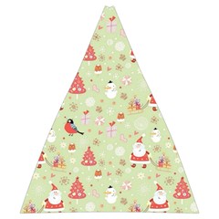 Christmas Pattern, Christmas Tree, Santa Automatic Folding Umbrella with Case (Medium) from ArtsNow.com 17.22 x19.95  Umbrella - 1