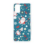 Christmas Pattern, Pattern, Christmas, Santa, Blue Samsung Galaxy S20 Plus 6.7 Inch TPU UV Case