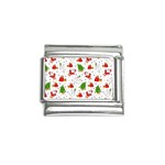 Christmas Pattern, Pattern, Christmas, Trees, Santa Italian Charm (9mm)