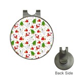 Christmas Pattern, Pattern, Christmas, Trees, Santa Hat Clips with Golf Markers