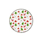 Christmas Pattern, Pattern, Christmas, Trees, Santa Hat Clip Ball Marker (10 pack)