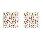 Christmas Pattern, Pattern, Christmas, Trees, Santa Cufflinks (Square)