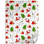 Christmas Pattern, Pattern, Christmas, Trees, Santa Canvas 18  x 24 